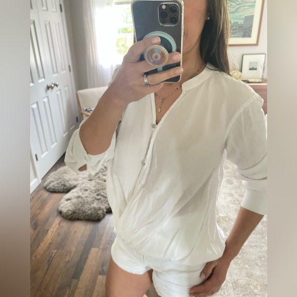 BlankNYC Twist Front White Shirt - Picture 5 of 13